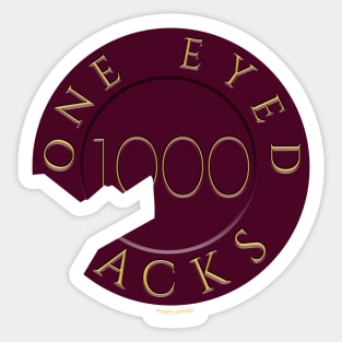 Peaky Apparel | One Eyed Jacks Sticker